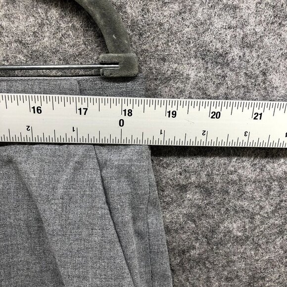 Uniqlo Smart Ankle Pants Trousers Womens XXL Gray Pull On Straight Lightweight - Picture 5 of 8